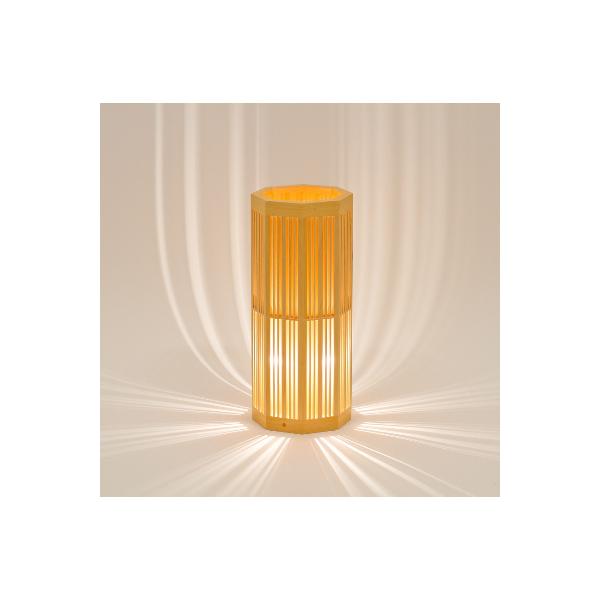 林木工芸 木のあかり 燦(さん)Mサイズ SAN-45 廃盤 レア ふるさと納税 山形県 青森ヒバを使用した組子細工による照明器具 「燦