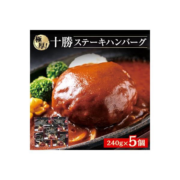 極厚!十勝ステーキ　ハンバーグ　240g×5個