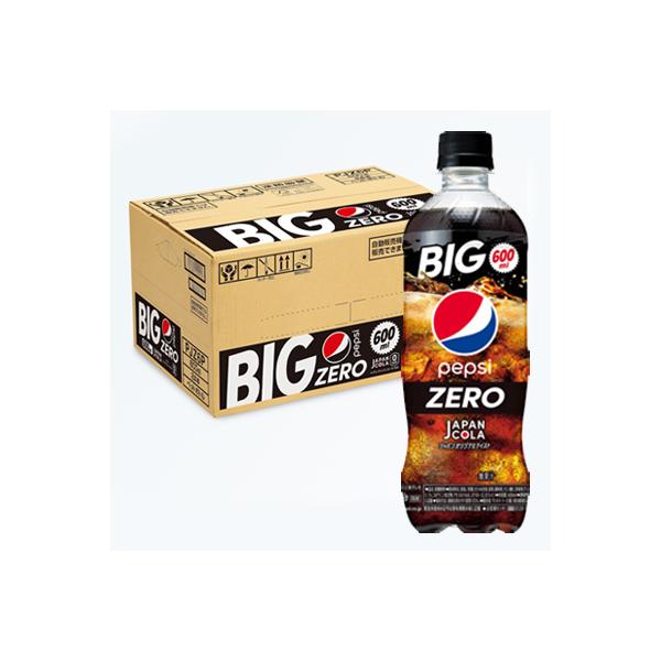 ペプシJコーラ　ゼロ　600mlペットボトル　24本