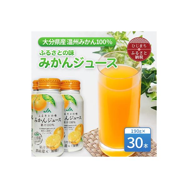 ふるさとの味　みかんジュース果汁100%(30本)