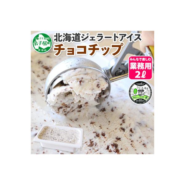 【北海道】業務用 アイスクリーム チョコチップ 2L 手作り ジェラート 598