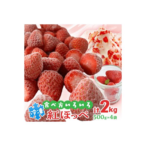 掛川産『ミズノ農園の完熟冷凍紅ほっぺ』500g×4袋