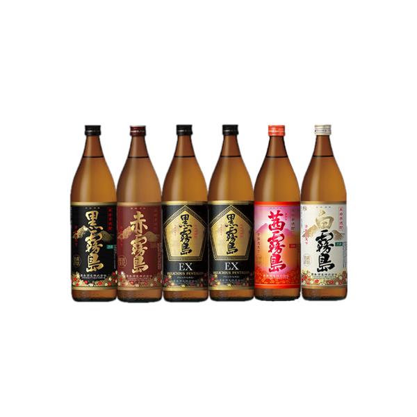 華やか霧島焼酎25度5種900ml×6本