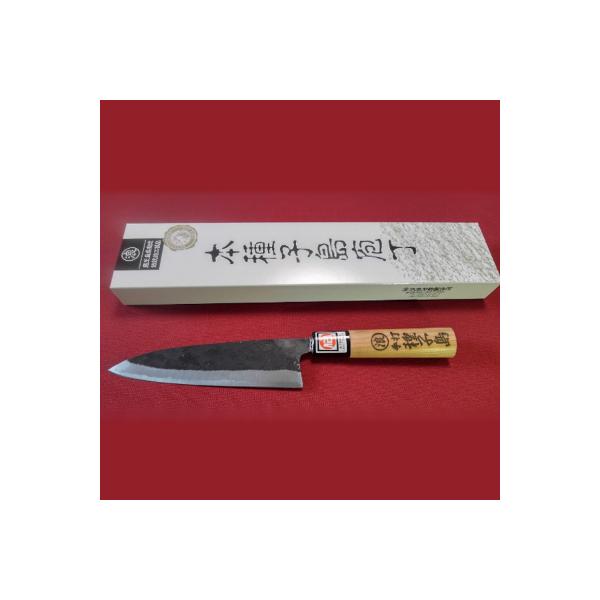 種子包丁　手打ち万能包丁(中)桜柄