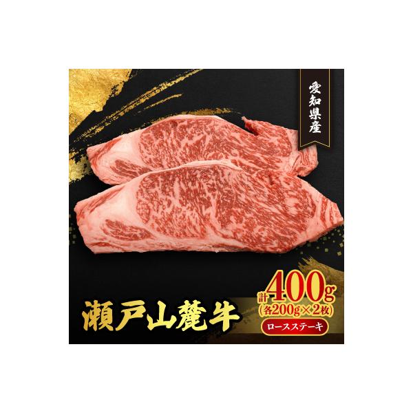 瀬戸山麓牛ロースステーキ2枚(1枚約200g×2枚)