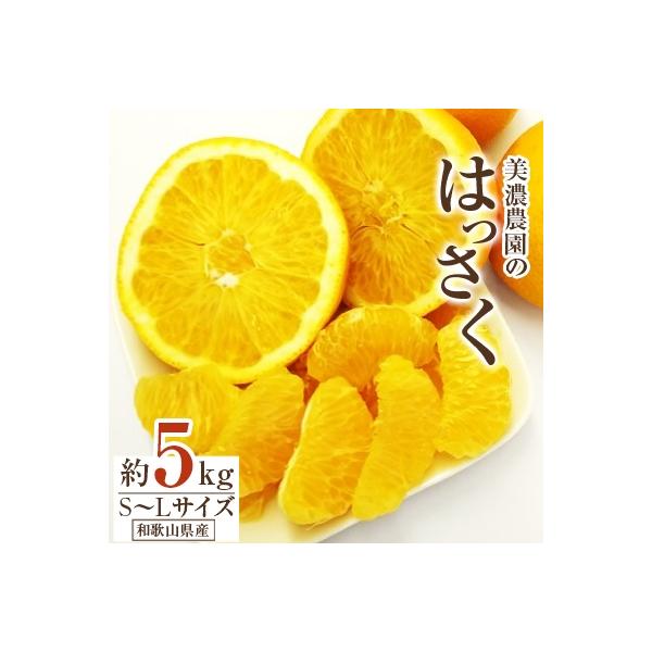 和歌山県産　美濃農園のはっさく 約5kg(皮をむく道具付き)