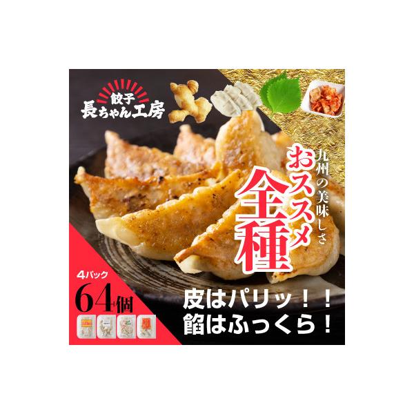 長ちゃん餃子全種4パック(64個入り)