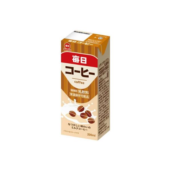 毎日牛乳 毎日コーヒー 200ml紙パック×24本入