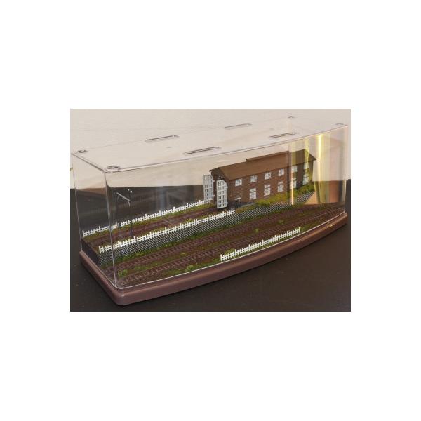 ふるさと納税 南箕輪村 Nゲージ専用展示台 鉄道模型用 木造電車庫