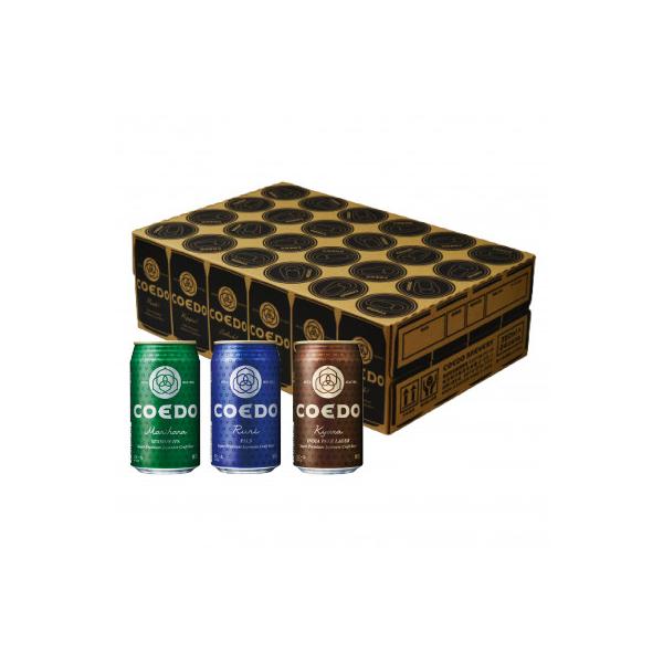 COEDO コエドビール 缶 24本 飲み比べセット ( 毬花 瑠璃 伽羅 × 各8本 計24本)