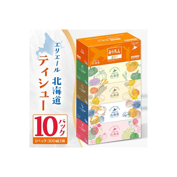 エリエール北海道ティシューなまらたっぷり300組5箱×10パック