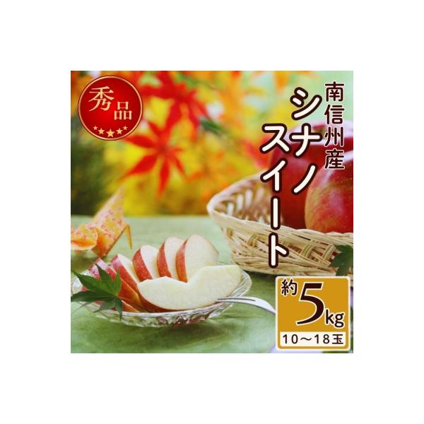 【南信州産】シナノスイート　秀品　約5kg(10～20玉)　※2026年10月中旬から順次発送