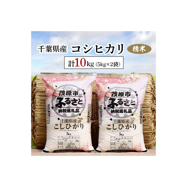 ふるさと納税 茂原市 令和7年産 千葉県産コシヒカリ 精米 10kg(5kg×2袋