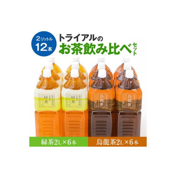 ふるさと納税 田川市 トライアルのお茶飲み比べセット(緑茶2L×6本