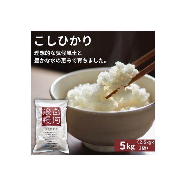 令和7年産米 白河浪慢こしひかり 5kg 精米