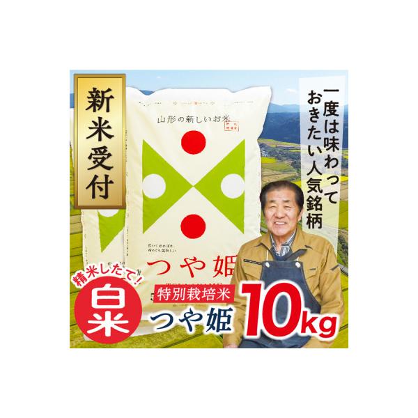 【さとふる限定】令和7年産　山形県産特別栽培米　つや姫10kg(白米)
