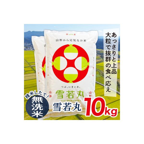 【無洗米】令和7年産山形県産雪若丸10kg