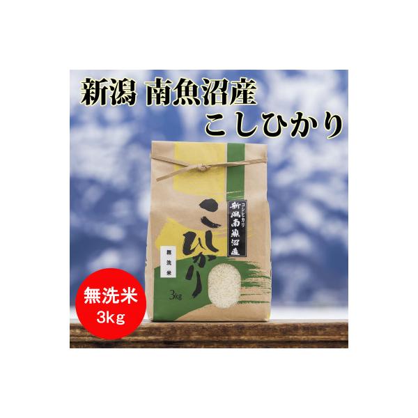 【令和7年産 】南魚沼産こしひかり(無洗米)【3kg】