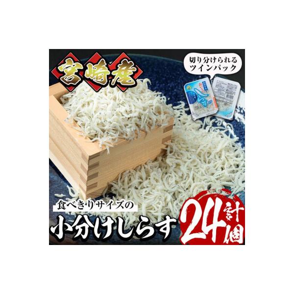 小分けしらすツインパック12個セット(25g×2パック×12個・計約600g)