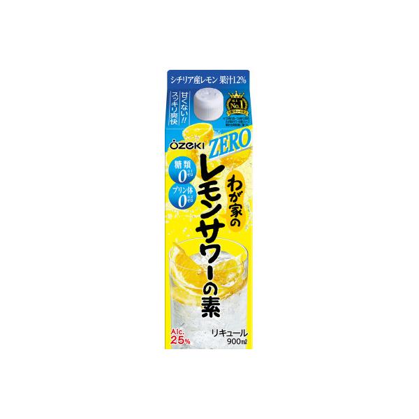 わが家のレモンサワーの素ZERO 900ml　6本入り