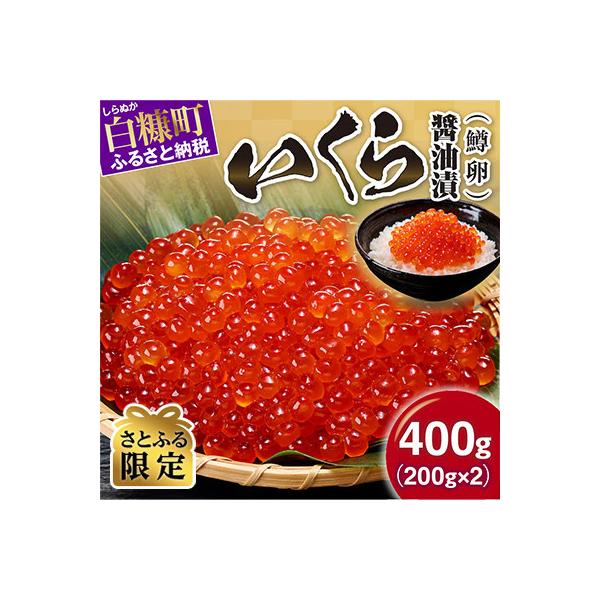 ふるさと納税 いくら 白糠町 【さとふる限定】 鱒いくら醤油漬け 400g(200g×2) 小分けパック