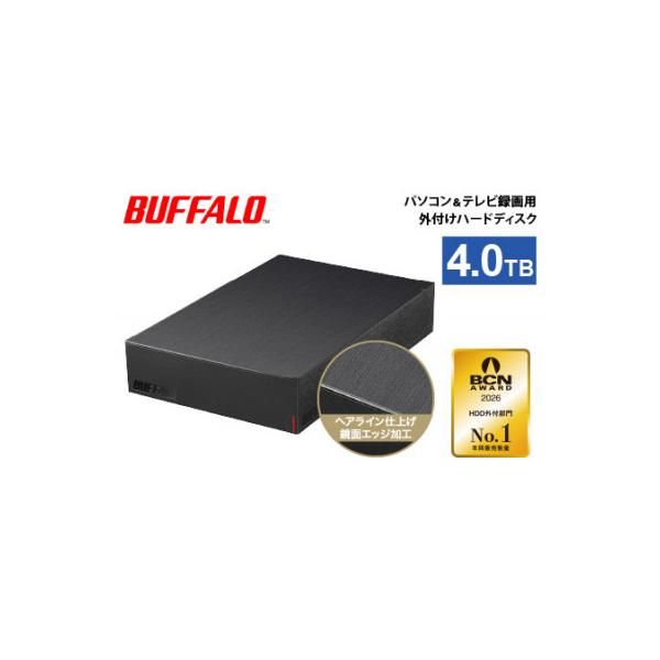 BUFFALO/バッファロー 外付けハードディスク(HDD) 4TB