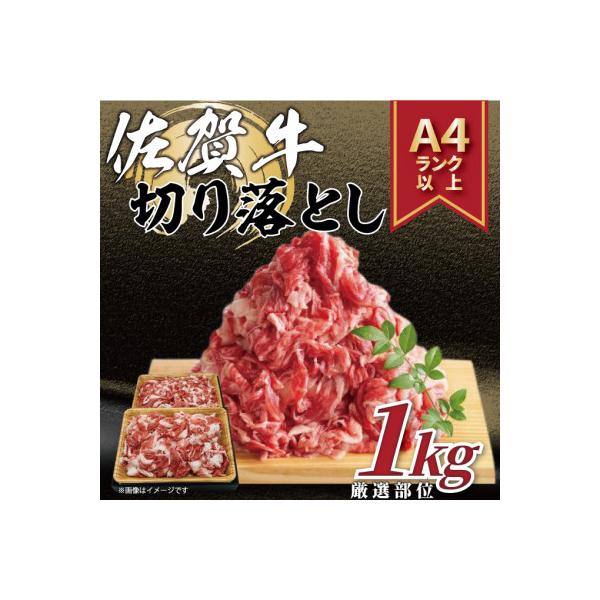 艶さし!【A4～A5】佐賀牛切り落とし　1kg(500g×2パック)(多久市)