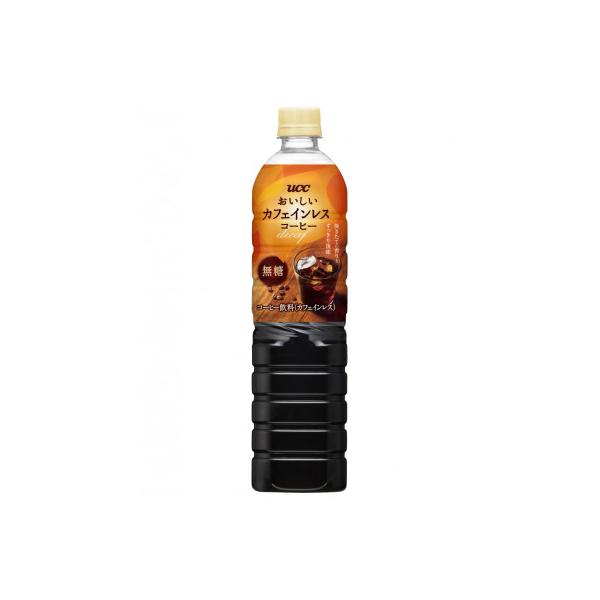 UCC　おいしいカフェインレスコーヒー　無糖　900ml×12本
