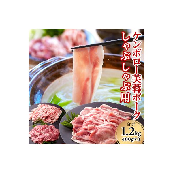 浜田市産　ケンボロー芙蓉ポーク　しゃぶしゃぶ用　合計1.2kg