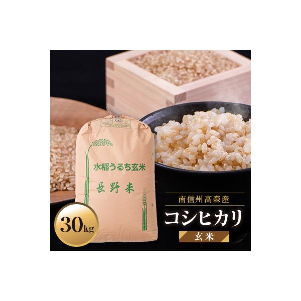 【南信州高森産】2025年産コシヒカリ玄米30kg