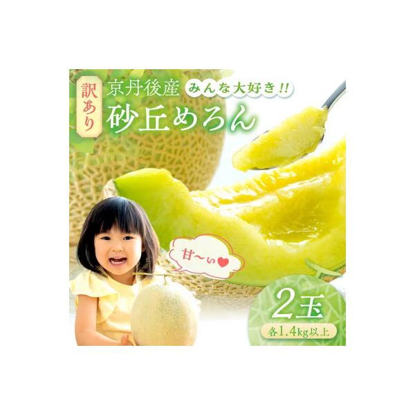 みんな大好き甘～ぃ!京丹後砂丘めろん! 2玉　(2026年7月下旬～発送)　先行受付