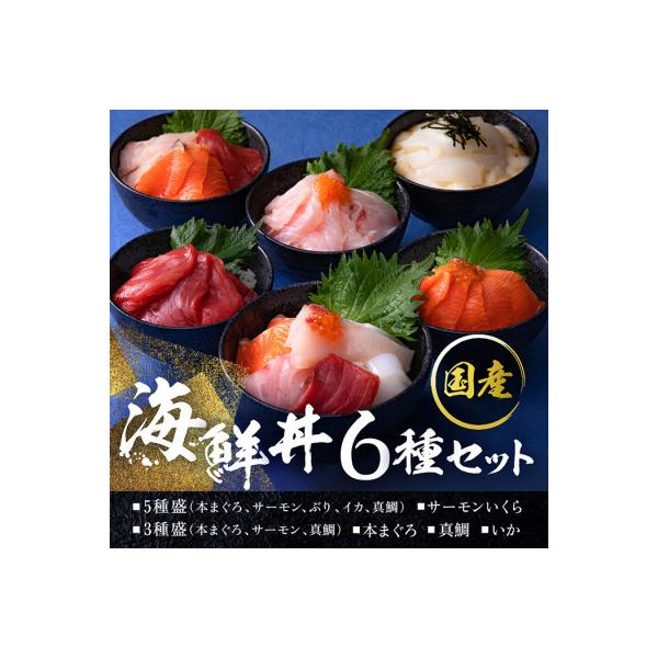 【純国産】海鮮丼の具の贅沢6種類セット(無添加仕様)