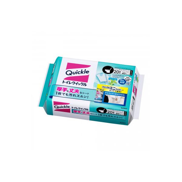 トイレクイックル　つめかえ用　ジャンボパック　20枚入×12パック(ミントの香り)