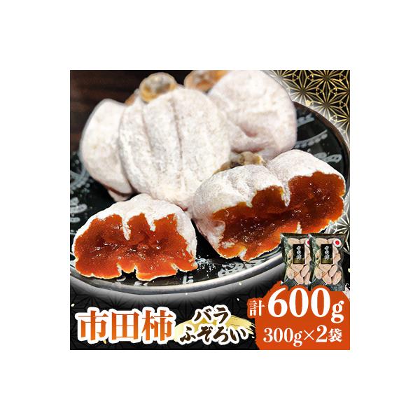 南信州の名産品 【市田柿】計600g　(300g×2袋)バラふぞろい