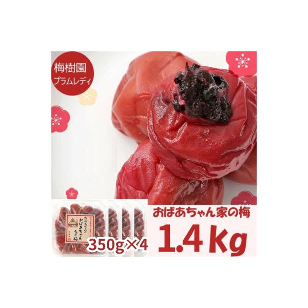 【家庭用】紀州みなべのおばあちゃん家の梅　1.4kg　南高梅　しょっぱ～い!!