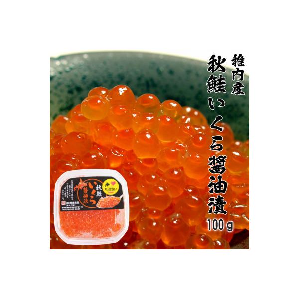 【 北海道 稚内産 】 秋鮭 いくら 醤油漬 100g ( イクラ丼 海鮮丼 に!)