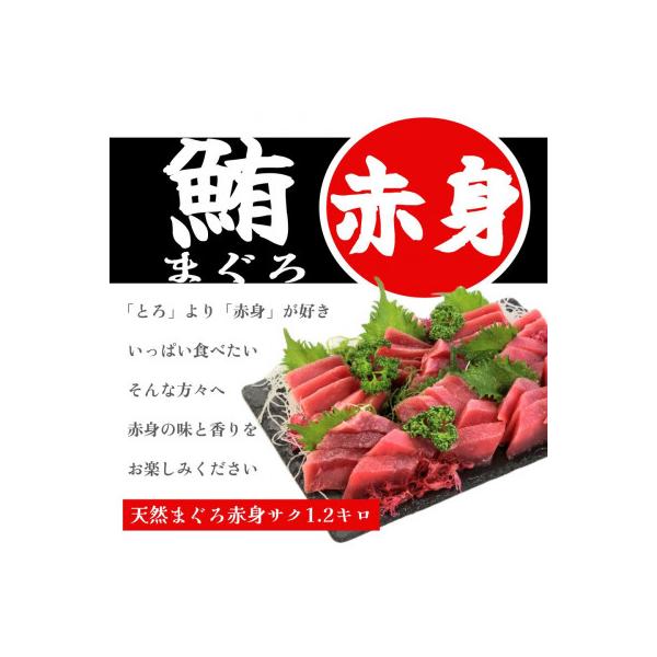 天然まぐろ赤身サク1.2kg業務用