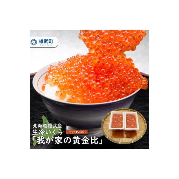 北海道雄武前浜産鮭　生いくら300g(150g×2)～我が家の黄金比～【G1103】