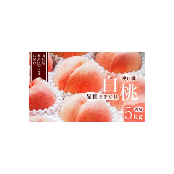 白桃《硬い桃》5kg(13～20玉) 品種おまかせ 秀品　2026年産