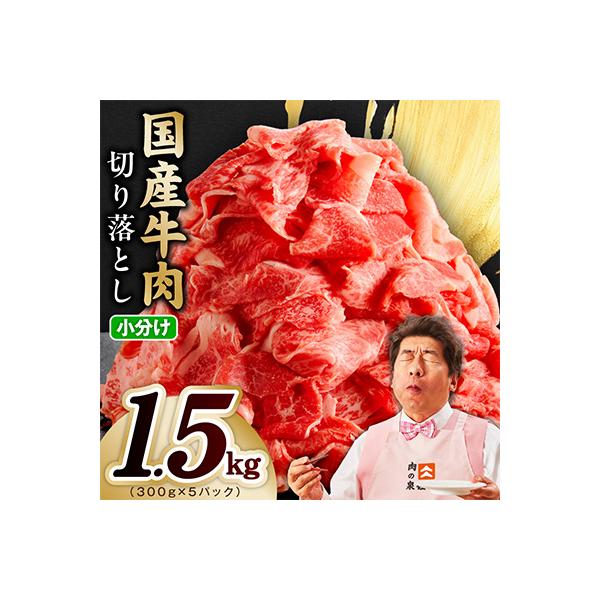 国産 牛肉 切り落とし 1.5kg(300g×5)【氷温熟成×極味付け】