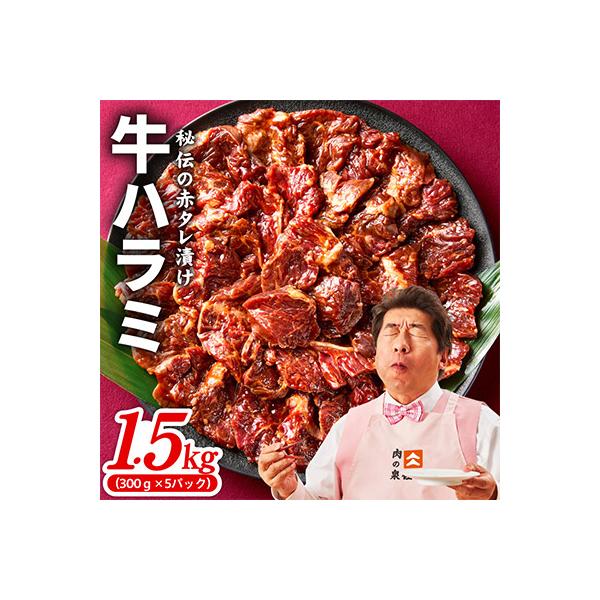 牛ハラミ肉 1.5kg(300g×5P)タレ漬け 訳あり サイズ不揃い 小分け 099H4565