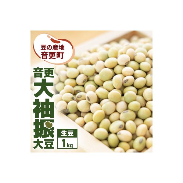 豆の産地 十勝おとふけ町 音更大袖振大豆1kg 令和7年産【B39】