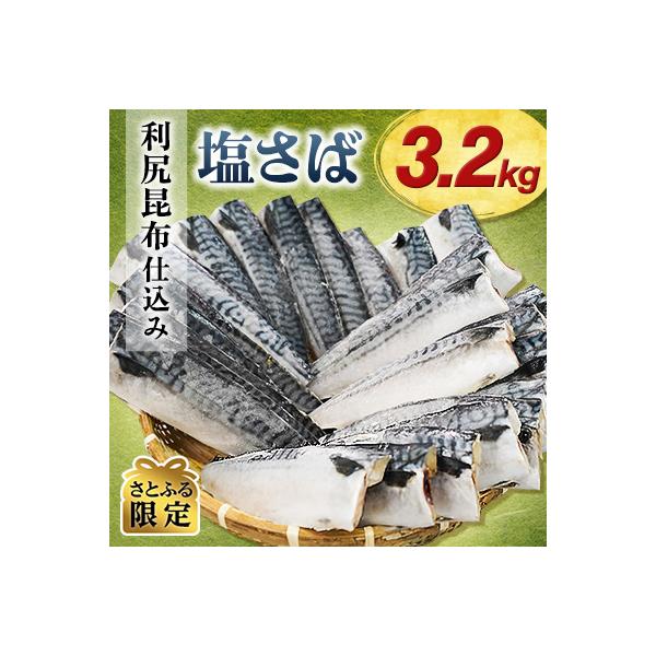【訳あり】こだわり利尻昆布仕込み 塩さばフィレ 約3.2kg 銚子東洋【さとふる限定】