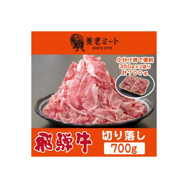 飛騨牛　切り落し　700g　訳あり(350g×2盛りで小分け済)
