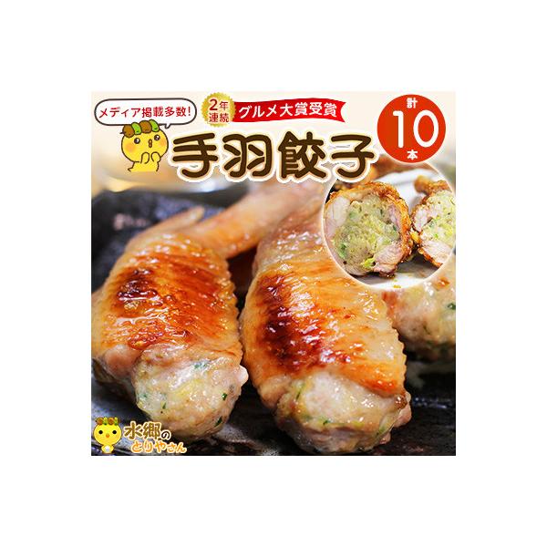 8秒に1本売れてます!手羽先餃子10本セット/水郷のとりやさん