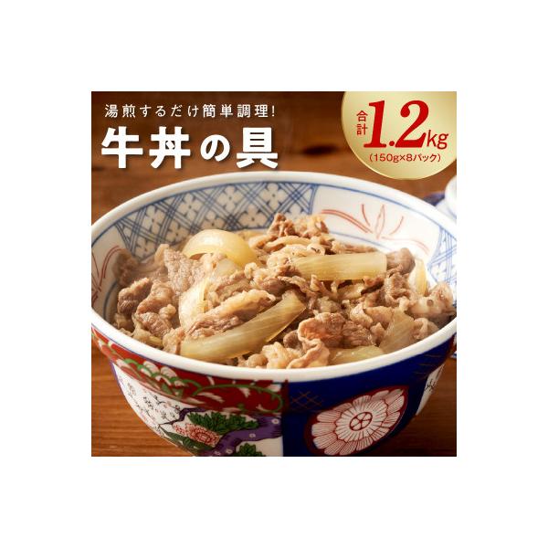 牛丼の具 1.2kg 小分け 150g×8パック 簡単調理