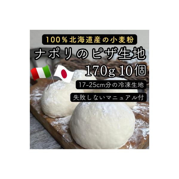 【ナポリのピザ生地 170g 10個】17-25cm分 ★本格ピザを自宅で★失敗しないマニュアル付