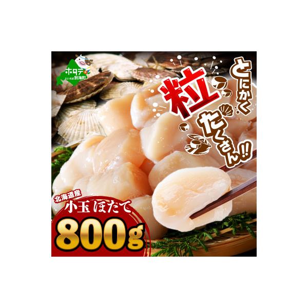 北海道産 ほたて貝柱 800g 刺身用  便利な小玉で包丁いらず 玉冷　バター焼き ホタテフライも◎