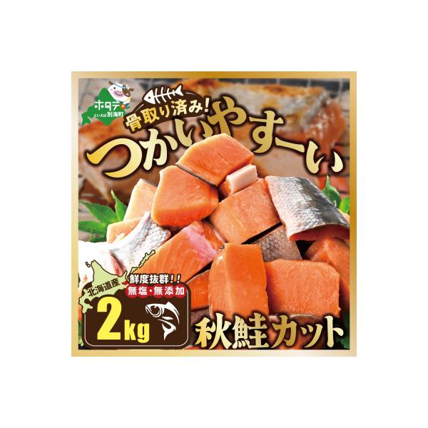 【骨取り済み】北海道産 カット秋鮭 切り身 約2.4kg 小分け 天然 無塩 訳あり サイズ不揃い