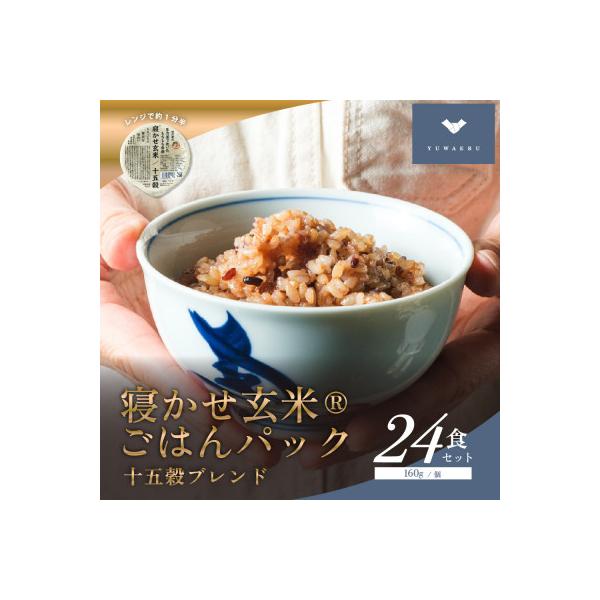 寝かせ玄米ごはんパック　十五穀ブレンド【160g×24食】
